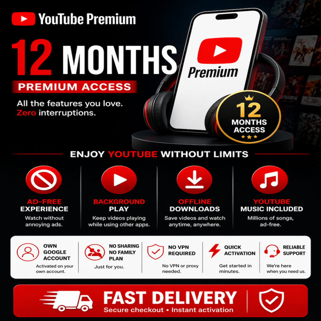 YouTube Premium — 12-Month Redemption Link