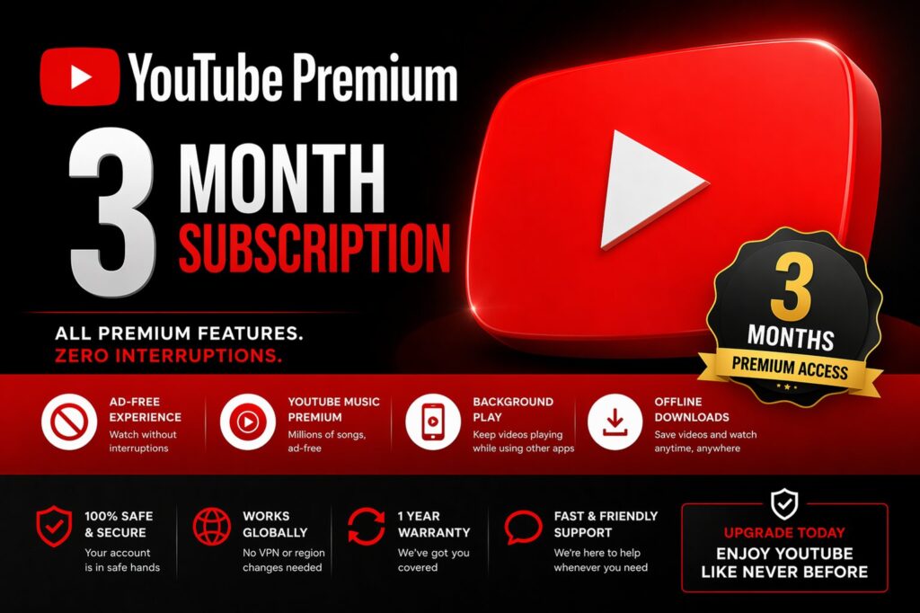 YouTube Premium — 3-Month Redemption Link